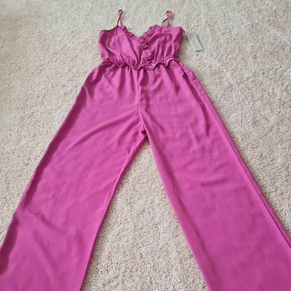 KINGSTON GREY Juniors Ruffled Jumpsuit Size Medium - Picture 2 of 5